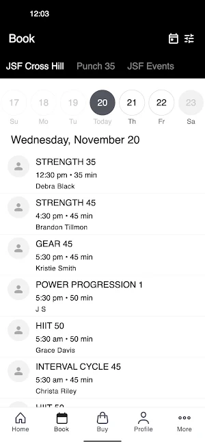 Jamie Scott Fitness Screenshot 1
