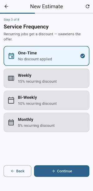 Cleaning Bid Estimator Screenshot 3