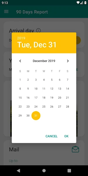 90 Days Report Calculator Screenshot 1