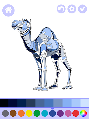 Robotic Animals Coloring Book Screenshot 2