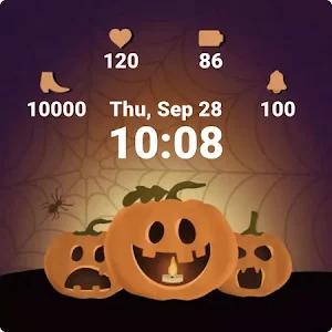 Halloween Pumpkin watch face Screenshot 2