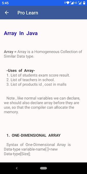 Pro Learn Screenshot 2