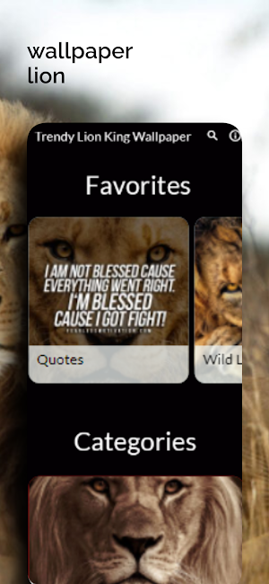 Trendy Lion King Wallpaper Screenshot 3