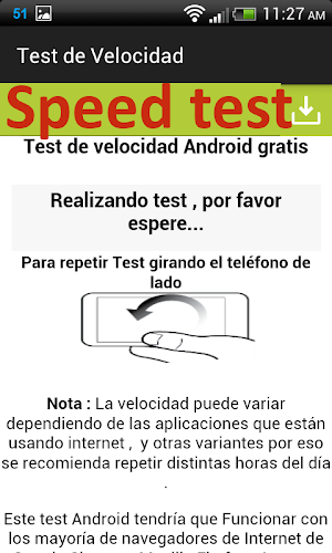 Test de Velocidad Movil Speed Screenshot 1