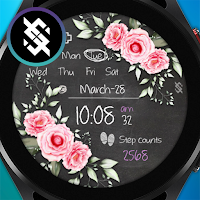 BFF42- Blackboard Art Flower