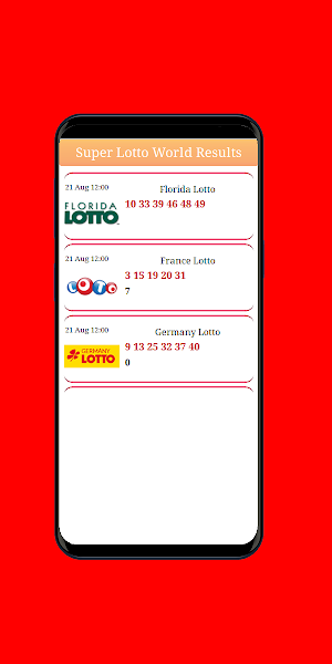 Lotto World Results Screenshot 0