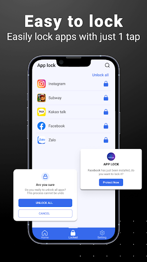 App Lock - Preventing Intruder Screenshot 0