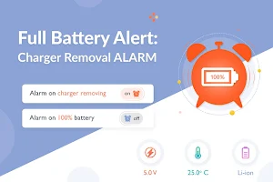 Full Battery Alert: Charger Removal Alarm Screenshot 0