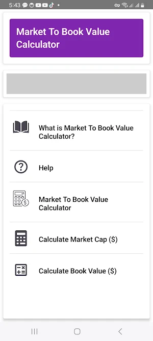 MTBV Calculator Screenshot 0