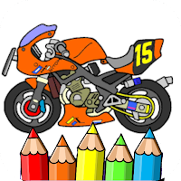 ninja motorbike coloring