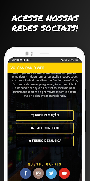 Volsan Rádio Web Screenshot 2