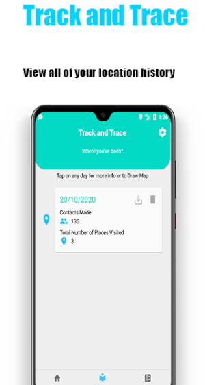 Contact Tracer - save location and track location Screenshot 3