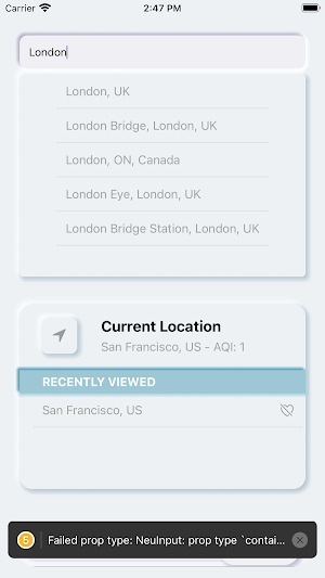 Neumorphism weather Screenshot 3