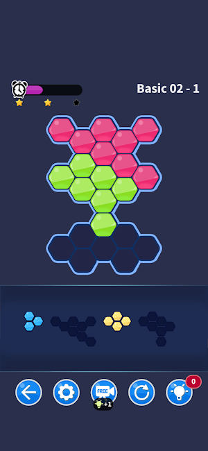Hexa Block puzzle match game Screenshot 1