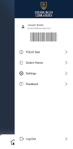 Notre Dame Libraries Checkout Screenshot 2
