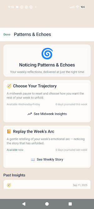 SEEN:app AI Empowered Journal Screenshot 3