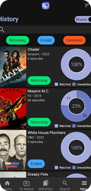 TrackFlix: Track Shows&Movies Screenshot 2