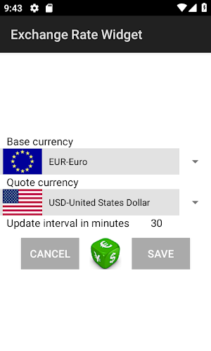 Exchange Rate Widget Screenshot 1