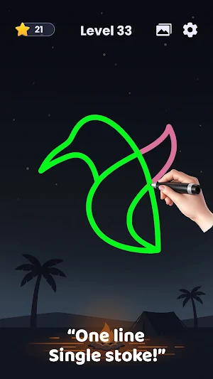 One Line Draw Puzzle Game Screenshot 2