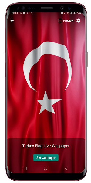 Turkey Flag Live Wallpaper Screenshot 1