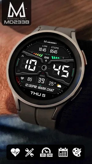 MD233B Digital watch face Screenshot 0