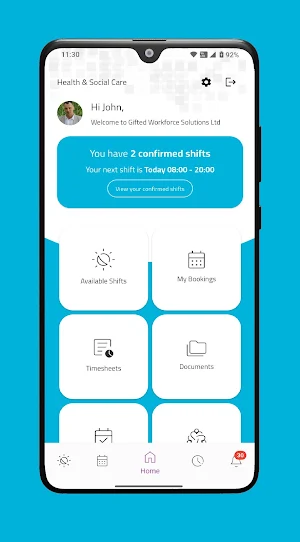 Gifted Workforce Solutions App Screenshot 1