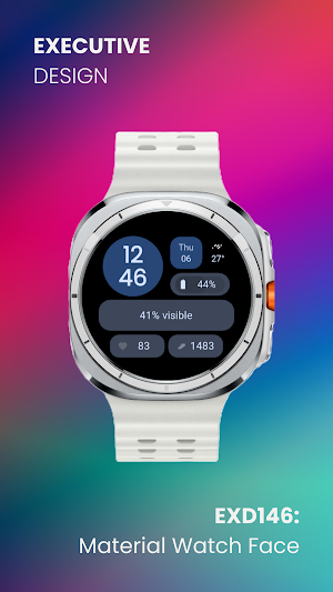 EXD146: Material Watch Face Screenshot 2
