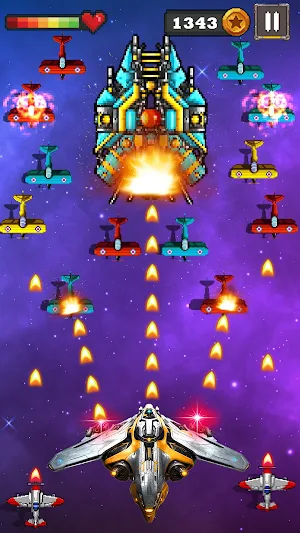 Galaxy Airplane Shooting Games Screenshot 1