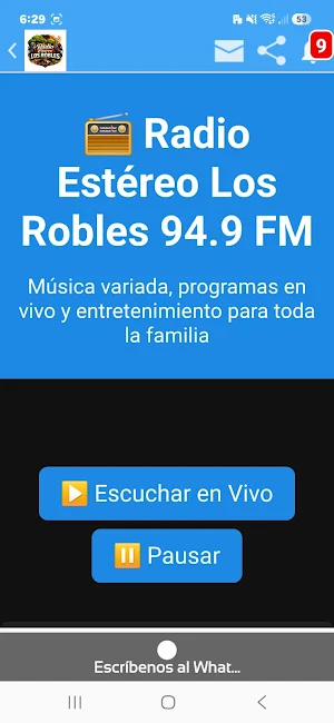 Radio Los Robles 94.9 FM Screenshot 2
