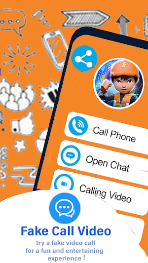 fake call Boboi boy Screenshot 0