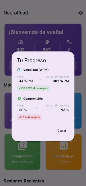 NeuroRead: Lectura Rápida Screenshot 2