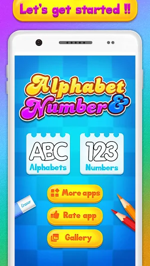 Alphabet & Numbers Drawing Book For Kids Screenshot 3
