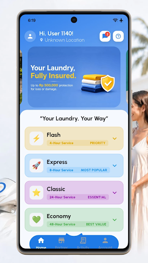 LaundryXpress Screenshot 1