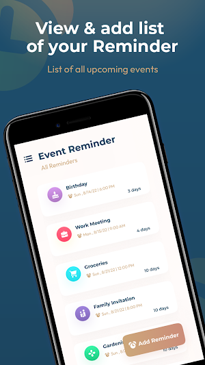 Event Reminder for All Events Screenshot 1