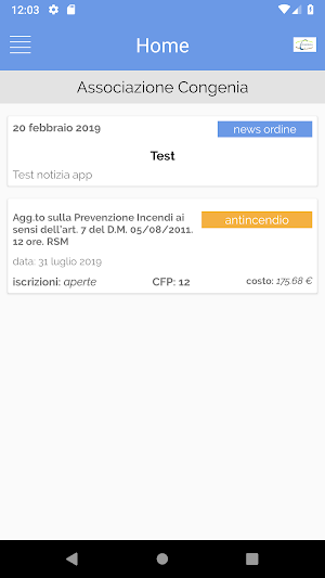 Associazione Congenia Screenshot 0