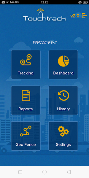 TouchTrak Screenshot 1