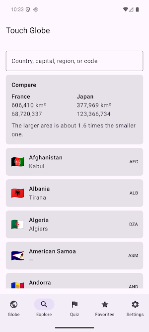 Touch Globe Screenshot 2