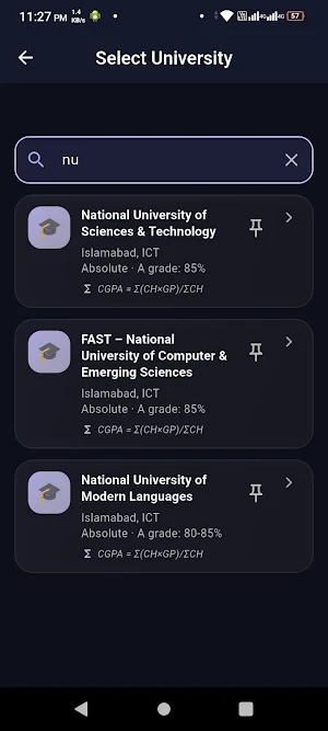 GPA & CGPA Calculator Screenshot 2