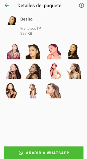 Stickers de Ariana Grande ❤️ Screenshot 3