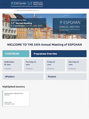 ESPGHAN 2022 Screenshot 2
