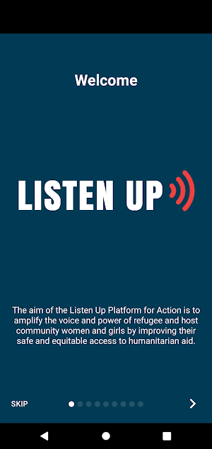 Listen Up Platform for Action Screenshot 0