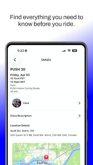 PUSH Cycling Studio Screenshot 3