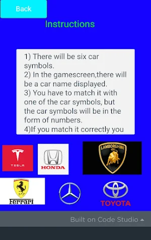 Guessing Cars Screenshot 2