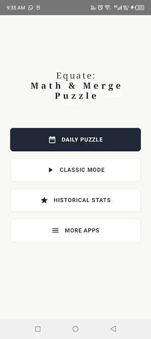 Equate: Math Merge Puzzle Screenshot 0