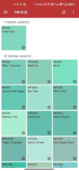 Matthews Paint Colors Screenshot 3
