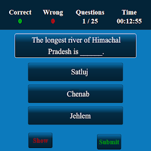 Himachal Pradesh MCQ Screenshot 1