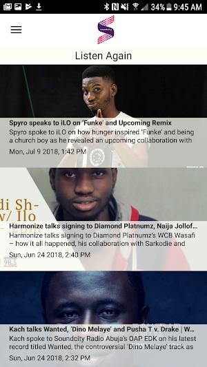 Soundcity TV and Radio App Screenshot 1