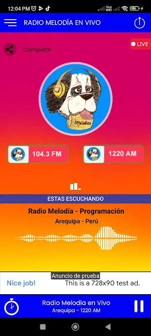 Radio Melodia Arequipa en Vivo Screenshot 0