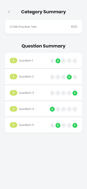CCNA Practice Test Screenshot 2