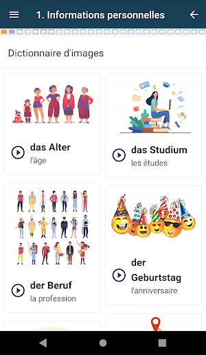 Vocabulaire allemand partie 1 Screenshot 1